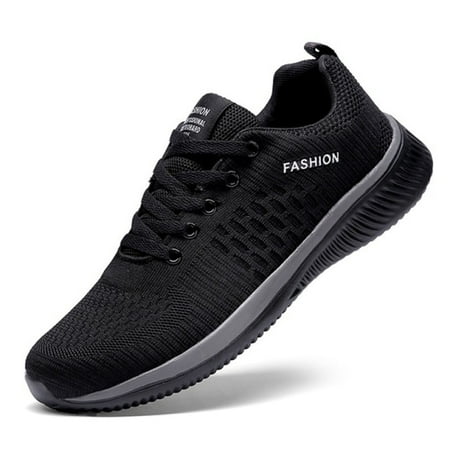 

Men Sport Shoes Lightweight Running Sneakers Walking Casual Breathable Shoes Non-slip Comfortable black Big Size 35-47 Hombre