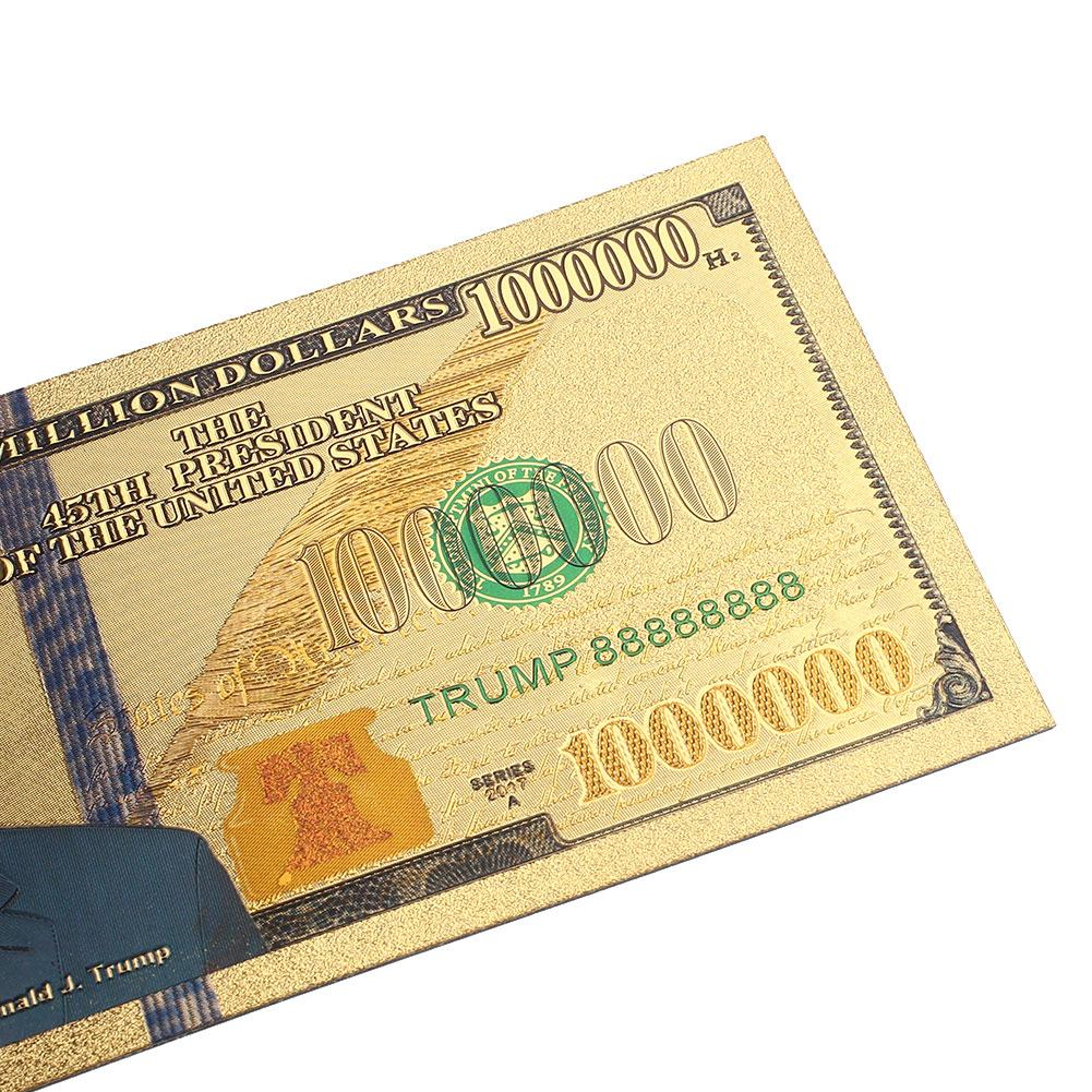 ボブマイザーの写真集トランプ 24K Gold Plated Donald Trump & Melania Billion Dollar Bill