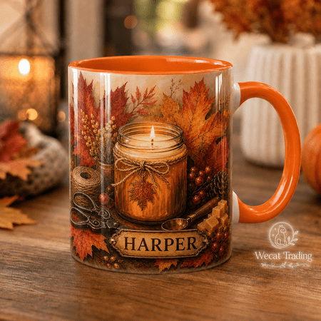 Wecat Trading Personalized Mug Autumn Candle Maker Gift