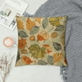 thumbnail image 2 of Chilfamy  Autumn Cute Leaves Throw Pillow Covers for Farmhouse Yellow Throw Pillows Fall Soft Decorations Living Room Home Decor and Accessories,Autumn Cute Leaves Yellow，Multi-Size, 2 of 5