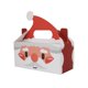 thumbnail image 2 of Navidad Santa muñeco de nieve dulces galletas golosinas cajas de embalaje de regalo de cartón con asa para suministros de fiesta de Navidad, 2 of 4