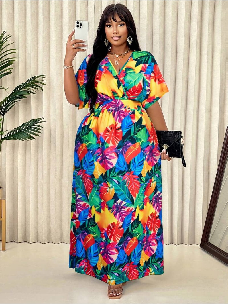 plus size summer maxi dresses 2015 Pinup Fashion Plus Size Maxi Dress Women Summer Black Tiered Long Pockets Casual Beach Spaghetti Strap Flowy Smcoked Swing Sundresses at Amazon Women's Clothing store