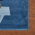 thumbnail image 3 of 4â€™ x 6â€™ Navy Imaginative Racetrack Area Rug, 3 of 7