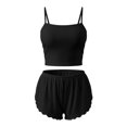 thumbnail image 4 of Bigetiay Women's Backless Sleeveless Camisole and Shorts Two Piece Set, Size S, 4 of 4