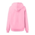 thumbnail image 5 of XIOANU Hoodies For Women Oversized Pocket Long Sleeve Hooded Sweatshirt Solid Color Drop Shoulder Baggy Pullover Hoodie, 5 of 5