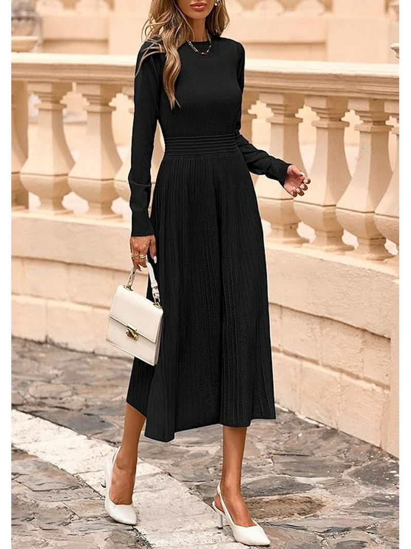 navy blue dress for baby girl Gwyneth White Sweater Midi Dress