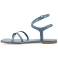 thumbnail image 3 of Journee Womens Charra Buckle Flat Sandals, 3 of 10
