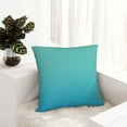 thumbnail image 6 of Honeii Teal Turquoise Print Throw Pillow, Square Decorative Pillow Forms Soft Fluffy Plump Pillow Decorative Pillow Inserts,Couch Pillows-18"x18", 6 of 7