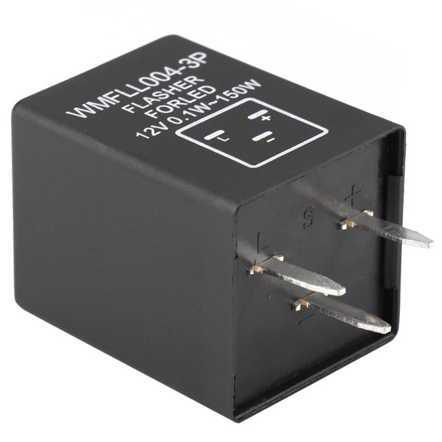 Relé LED Flasher, 12V 3 Pin EP28 Relé electrónico LED Flasher 0,1 W-150W para luz LED de señal de giro