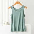 thumbnail image 2 of XMMSWDLA Women's Casual Tank Tops Summer Crewneck Sleeveless Tunic Loose Shirts Green Womens Workout Tank Tops, 2 of 8