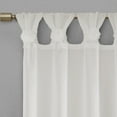 thumbnail image 2 of Gracie Mills Taliesin Floral Cuff Tab Top Faux Linen Sheer Solid Curtain Panel - GRACE-10881, 2 of 3