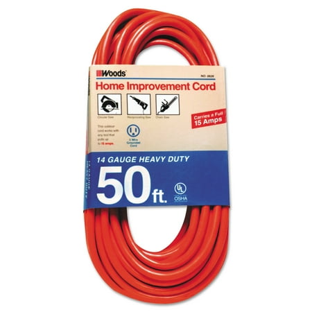 

CCI Outdoor Round Vinyl Extension Cord 14/3 AWG 50ft Orange