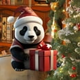 thumbnail image 2 of Luoshdecor Panda Ornament 2025 for Christmas Tree,Acrylic Cute Pandas Santa Hat Christmas Hanging Decoration for Christmas Tree Indoor Home Decor, 2 of 7