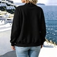 thumbnail image 4 of Sevevn Women's Casual Zip Up Bomber Jacket Lightweight Long Sleeve Sweatshirt Coat Crew Neck Loose Fit Outerwear with Pockets Fashion Fall Spring Jacket, 4 of 7