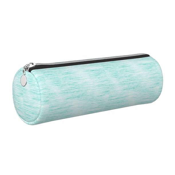 Disketp Blue Bright Estuche Organizador de Lápices de Cuero, Estuche de Oficina con Cremallera para Bolígrafo y Lápiz