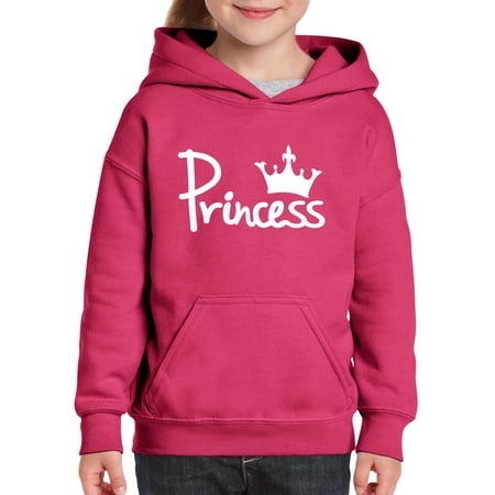 IWPF - Big Girls Hoodies and Sweatshirts - Princess Crown
