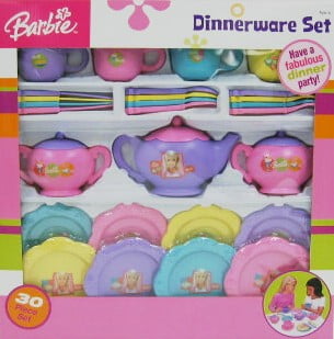 barbie dinnerware set