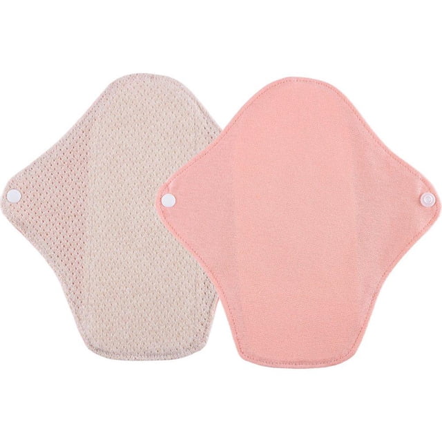 Reusable Organic Cotton Panty Liners, 7INCH Reusable Sanitary Pads, Absorbent Organic Cotton Panty Liners, Washable Breathable Cloth Pads for Daily Use