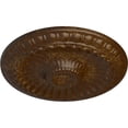 thumbnail image 3 of Ekena Millwork 11 1/4"OD x 1 1/8"P Linus Ceiling Medallion, Hand-Painted Root Beer Crackle, 3 of 6