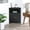 Black, variant on Resenkos Corner Storage Cabinet, Freestanding Multi-Use Cabinet with Doors and Shelves, White