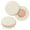 Cream, variant on Saloniture 2-Pack Round Stool Seat Cover, 15-1/2 Inch Waterproof Slipcover for Swivel Chair or Barstool - Black