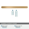 thumbnail image 3 of Amerock Rift 6-5/16 inch Center-to-Center Champagne Bronze Cabinet or Furniture Pull, 25 Pack, 3 of 3