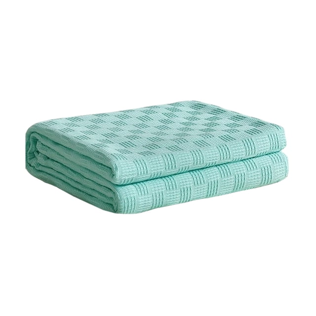 Blanket for Summer Knitted Gauze Covering Blanket Layer, Thread Blanket towel, Double-Layer Conditioning, Summer Blanket