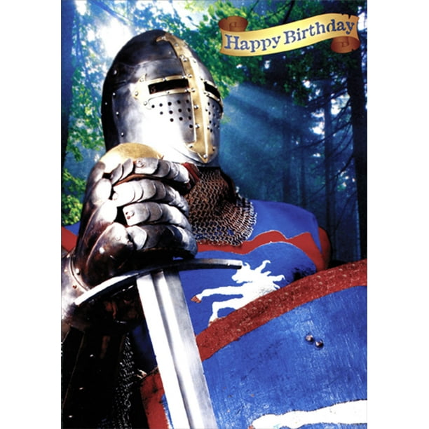 Designer Greetings Armored Knight In Forest Closeup Photo Masculine Birthday Card For Him Man Men Walmart Com Walmart Com Designer Greetings Armored Knight In Forest Closeup Photo Masculine Birthday Card For Him Man Men Walmart Com Walmart Com