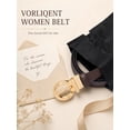 thumbnail image 6 of Vorliqent Womens Belts Reversible Leather Belts for Women Black Coffee Belt for Jeans Dresses One Belt Reverse Two Side, 6 of 7