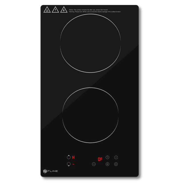 FLINE | Parrilla de Inducción Magnética Empotrable 2 Quemadores 1500W 110v | Belfast 2