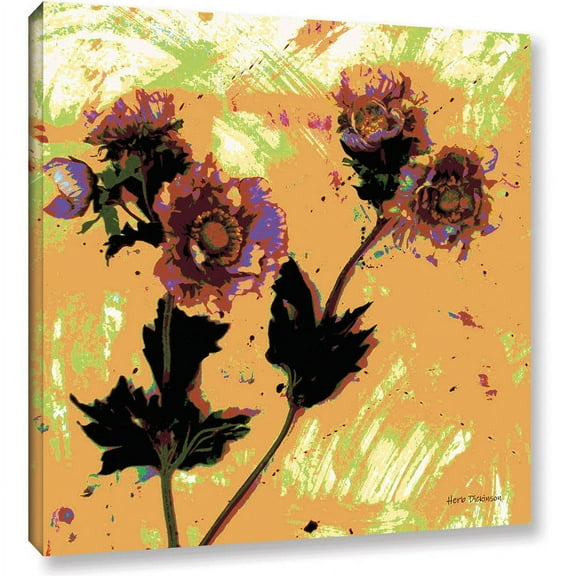 ArtWall Herb Dickinson "Poppy Fantasy I" Gallery-Wrapped Canvas Art