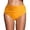 Orange, variant on Women's High Waist Slim Triangle Swim Bottoms Quick-Dry Fashion Solid Color Casual Ruffle Swimsuits Orange,S
