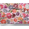 thumbnail image 3 of Soimoi Velvet Fabric Flower Artistic Print Sewing Fabric Yard 58 Inch Wide, 3 of 3