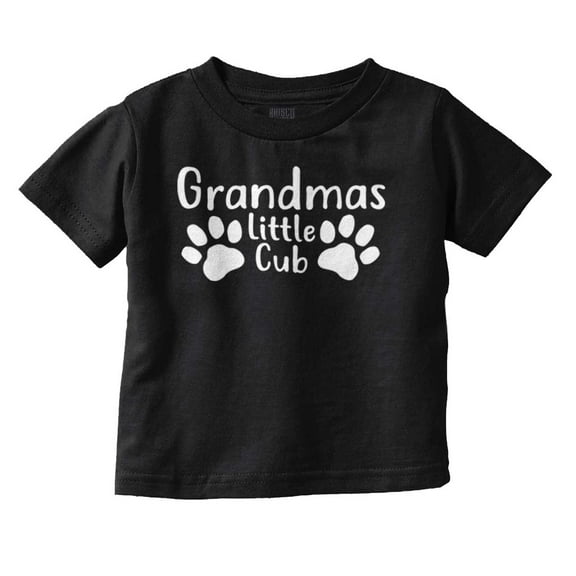 Grandmas Little Cub Grandchild Paws Toddler Boy Girl T Shirt Infant Toddler Brisco Brands 12M