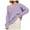 Purple, variant on Women's Sweaters Winter Long Sleeve V-Neck Solid Color Sweater Vintage Thickening Pullover Sweater Tops