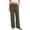 Army Green #29, variant on Linen Pants Women Summer Cotton Linen Stretch Palazzo Slacks Flowy Wide Leg Loose Beach Trouser with Pockets
