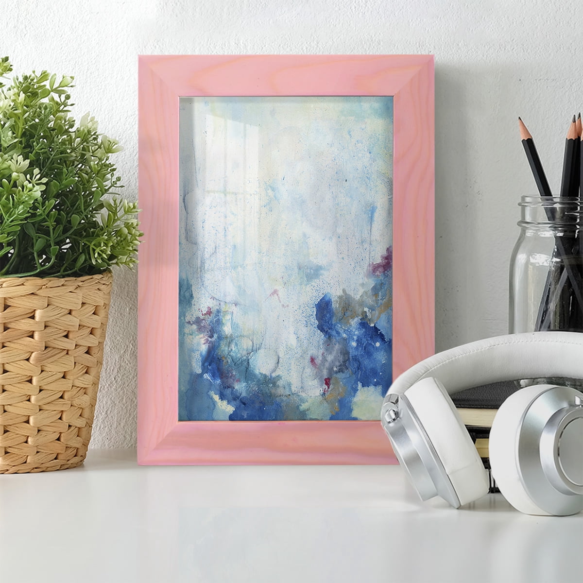 In the Mist II - Framed Print w/glass - Sunset Pink