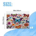 BaHomeck placemats Set of 4 Vibrant Pattern Of Colorful Butterflies And ...
