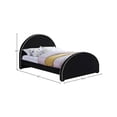 thumbnail image 3 of Meridian Furniture Brody Black Velvet Full Bed, 3 of 7