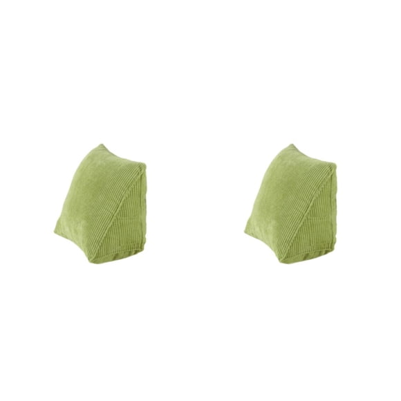 Toystoory Cojín de respaldo cómodo y duradero para un buen rebote duradero Almohadas de cojín verde verde 2piezas
