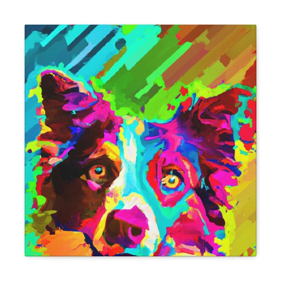 Border Collie Impressionism - Canvas