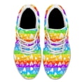 thumbnail image 2 of Rainbow Pride Shoes Men Women Fashion LGBT Sneakers Adult Lightweight Breathable Running Shoes White Size 8.5, 2 of 7