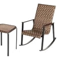 thumbnail image 6 of Four Seasons Courtyard Bayside 3 Piece All Weather Woven Wicker Chat Set, 6 of 7