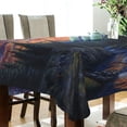 thumbnail image 5 of Yayeee Tablecloths 54" x 54" Rectangle Wrinkle Resistant Party Table Cover, Mountains and Forests, 5 of 8