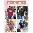 thumbnail image 5 of Anbech Women Love T-Shirts Plus Size Graphic Leopard Heart Short Sleeves Summer Tops, 5 of 13
