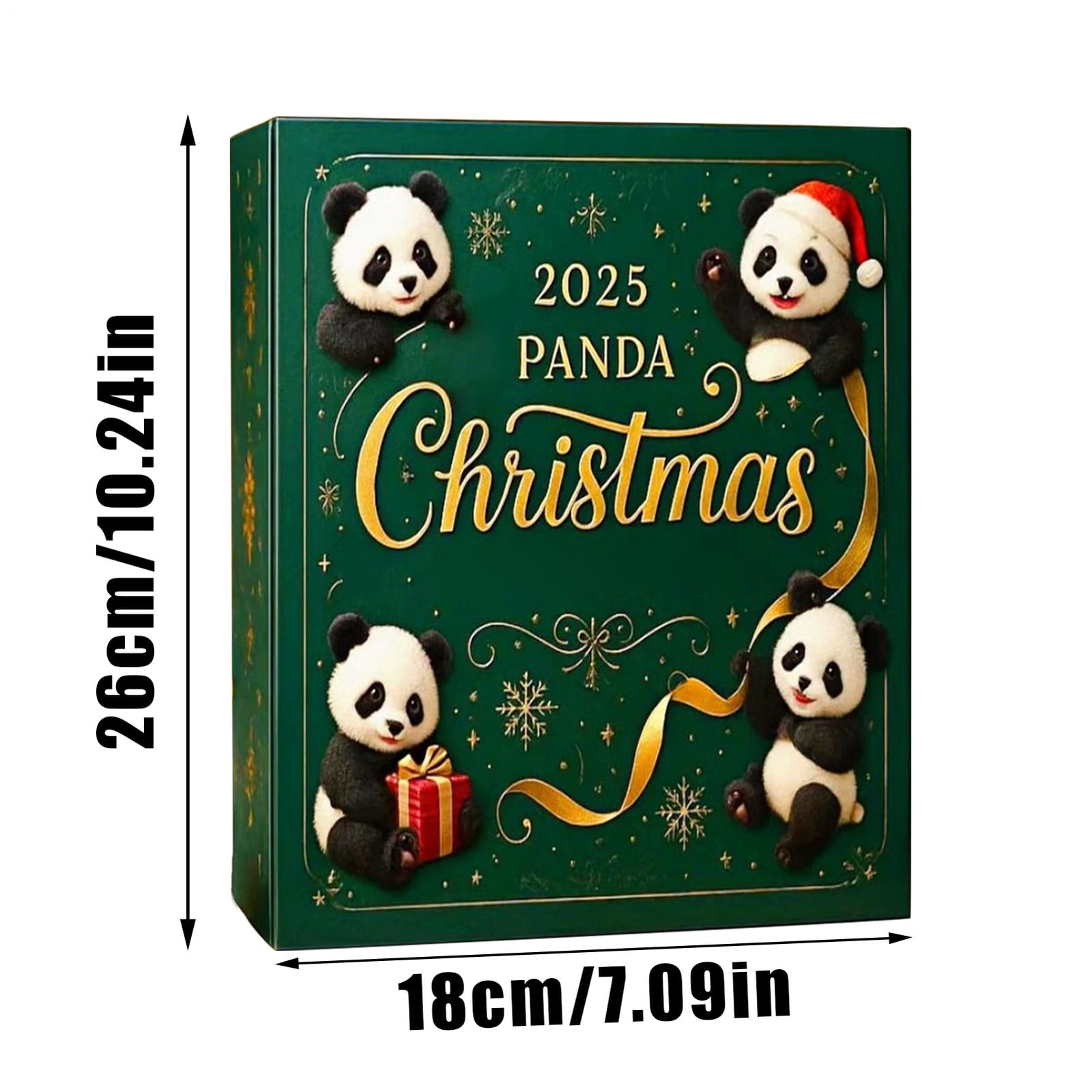 New 2025 Cute Panda New Year Countdown Calendar Gift Box, 24-Piece Acrylic Toy Figurine Blind Box