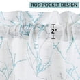 thumbnail image 2 of Tree Branch Printed Linen Textured Valance, Rod Pocket Vintage Floral Valance, 2 of 9