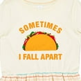 thumbnail image 4 of Inktastic Tacos Fall Apart Girls Toddler Dress, 4 of 5