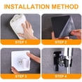 thumbnail image 3 of PAMINGONO 2Ud Soportes Para Ducha De Pared Ajustables En Material ABS Transparente Uso En, 3 of 8