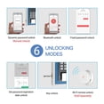 thumbnail image 4 of Wall Mount Safe , Key Storage Box App Remote Organizer Password Security Code Lock No Key Home Safe Lockbox ,Strong Secure, 4 of 7
